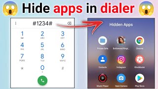 dialer me app hide kaise kare  dialler mein app ko kaise chhupaye  how to hide app in dialler [upl. by Aracahs]