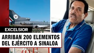 Tras captura del Mayo Zambada arriban 200 elementos del Ejército a Sinaloa [upl. by Enal]