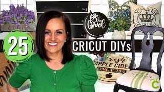 25 MIND BLOWING DIY Projects You Can Make w a CRICUT [upl. by Ertsevlis]