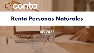 Repetición Renta Personas Naturales AG 2023 [upl. by Nabila]