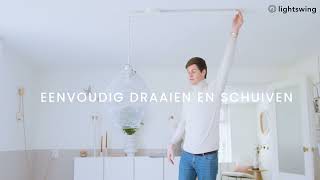 Lightswing® ophangsysteem  Je lichtpunt verplaatsen zonder gereedschap [upl. by Tanah]