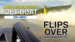 Worlds Fastest Riverboat Flips Over Backwards [upl. by Atipul]