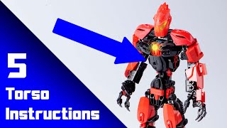 How To 5 Bionicle Torso Designs Instructions [upl. by Casi229]