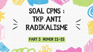 Soal CPNS Anti Radikalisme Part 3 [upl. by Michi]