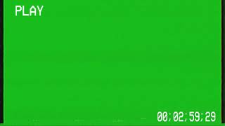 VHS GREEN SCREEN VHS TIMECODE with VHS sound FX [upl. by Karalynn660]