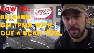 How To Reprogram  ReLearn TPMS On GM Vehicles [upl. by Ellerret]