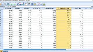 Polynomial regression using SPSS July 2020 [upl. by Gracye]