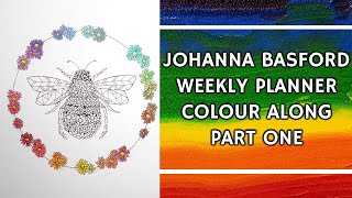 Johanna Basford 2024 Weekly Planner  Worlds of Wonder  Bee Part 1 [upl. by Tlevesoor]