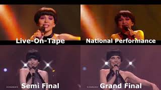 Monika Liu  Sentimentai Eurovision 2022  4Way Comparison [upl. by Assirralc]