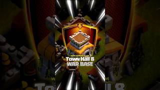 👆🏻COPYLINK STRONGEST TH8 WAR BASE clashofclans aankancil coc th8 [upl. by Riamu302]