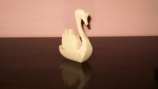 3D swan cut out on the bandsaw [upl. by Nahij]