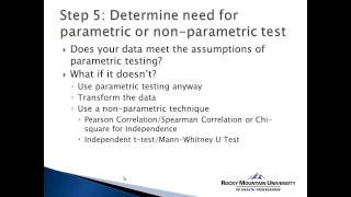 How to Use SPSS Choosing the Appropriate Statistical Test [upl. by Edy]