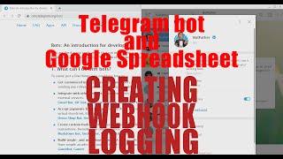 Telegram bot and Google Spreadsheet creating webhook logging [upl. by Imugem]