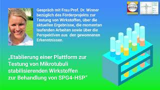 Frau Prof Dr Beate Winner zum Förderprojekt quotTestung von Wirkstoffen zur Behandlung von SPG4quot [upl. by Etnuaed841]