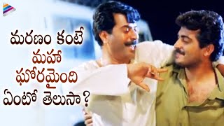 Ajith amp Mammootty Highlight Scene  Priyuralu Pilichindi Telugu Movie  Aishwarya Rai  Tabu  Abbas [upl. by Euh214]