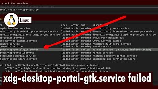 How to fix xdgdesktopportalgtk failed error [upl. by Milissent]