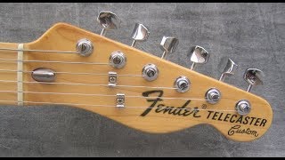 Review Fender Telecaster Custom 72 classic reissue series 2005 MIM  Fender Champ [upl. by Masterson]