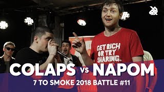 COLAPS vs NAPOM  Grand Beatbox 7 TO SMOKE Battle 2018  Battle 11 [upl. by Jeffery]