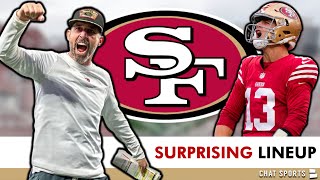 San Francisco 49ers SURPRISE Starting Lineup Revealed By ESPN PreNFL Training Camp  49ers Rumors [upl. by Akinajnat]