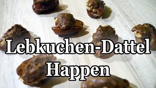 Vegan  Rohkost Lebkuchen Dattel Happen  die perfekte Nascherei zur Weihnachtszeit Plätzchen [upl. by Eirojam]