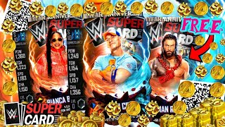 HERES HOW TO GET A FREE SUMMERSLAM 24 JOHN CENA ROMAN REIGNS EVENT CARDS QR CODES WWE SuperCard [upl. by Chaworth]