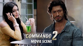 Vidyuts Smart Investigation  Commando 2  Movie Scene [upl. by Atenahs465]