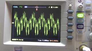 Electric Guitar Audio on an Oscilloscope [upl. by Gitel]