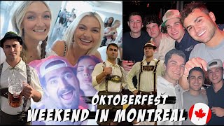 OKTOBERFEST IN MONTREAL 5000 COLLEGE KIDS 17 COLLEGES [upl. by Aidnic]