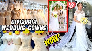 DIVISORIA WEDDING GOWNS  SOBRANG MURA  VLOG  Maggie Santillan [upl. by Valenka540]