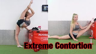 Worlds most Extreme Contortion Oversplits  Back bends [upl. by Daile559]