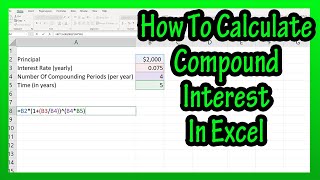 How To Calculate Compound Interest By Hand In Excel Explained [upl. by Adnofal]