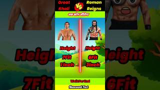 Roman Reigns VS Great Khali ❓ wwe thegreatkhali factsinhindi [upl. by Ahsaf]