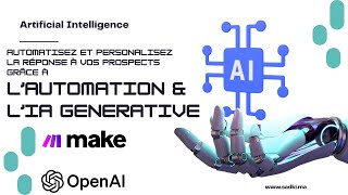 Automatisation des Réponses aux Demandes Clients avec lIA et Makecom [upl. by Dnalloh163]