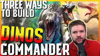 Three Ways to Build DINOSAURS in Commander  EDH Deck Ideas  Indominus Rex  Pantlaza  Etali [upl. by Nyllaf]