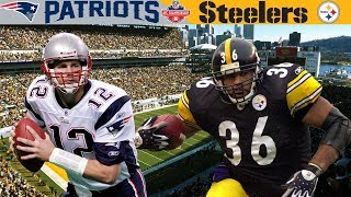 Bradys FIRST AFC Championship Patriots vs Steelers 2001 AFC Champ [upl. by Longmire]