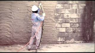 CONMIX Cement Plaster Application [upl. by Trauner]