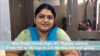 Healthy weight loss in Thyroid Dietitian Lavleen client review [upl. by Shandy]