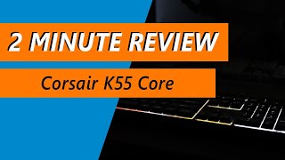 40 RGB gaming keyboard any good Corsair K55 Core Review [upl. by Beatrisa975]