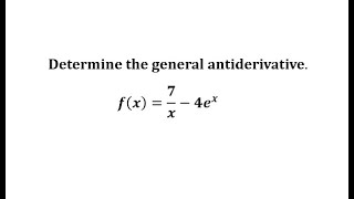 The Antiderivative of an Exponential Function and an Exponent of 1 [upl. by Nnaid361]