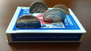 IMPOSSIBLE COINS THROUGH CASE MAGIC TRICK REVEALED [upl. by Calvina]