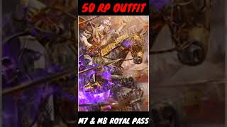 M7 amp M8 ROYAL PASS 1 TO 50 RP REWARDS shorts bgmi pubg [upl. by Ynnig]