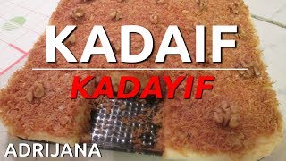 KADAIF kremasti kolač  KADAYIF je turska poslastica [upl. by Idnir561]