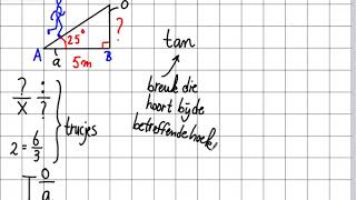 tangens zijde berekenen [upl. by Inglebert98]