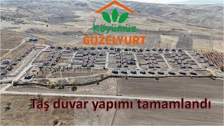 Köyümüz Güzelyurt quotTaş duvar yapımı tamamlandıquot Drone görüntüleri Video46 29102024 [upl. by Hilliard]