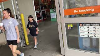 Chicopee MA Stanley Automatic Door Exit  Home Depot [upl. by Ajim]