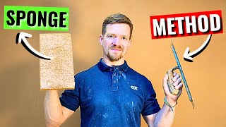 NEW Updated Sponge Method REVEALED…For Better Results In Plastering [upl. by Engamrahc]