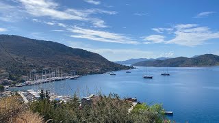 Bozburun Marmaris Turkey Walking Tour 2022  4K [upl. by Strohben]