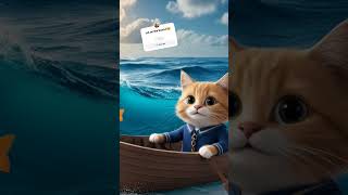 cat on the boat😻🛶 love cat catboat miaumiau [upl. by Retseh]