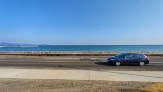 4K Japan Scenic Train Ride Shimabara Railway Nagasaki Along the Ariake Sea Coast  長崎県島原鉄道 [upl. by Dietrich]