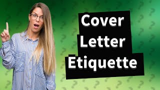 How to address someone in a cover letter if you dont know their name [upl. by Hanover333]